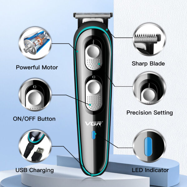 Máquina de cortar e aparar cabelo VGR V-055 - Imagem 5