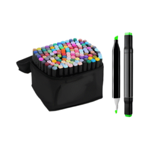 Kit Canetas Touch Marcador Ponta Dupla 120 Cores