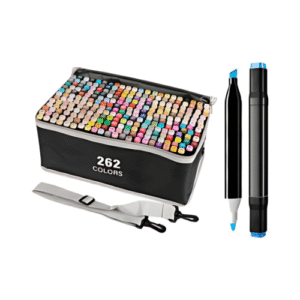 Kit Canetas Touch Marcador Ponta Dupla 262 Cores