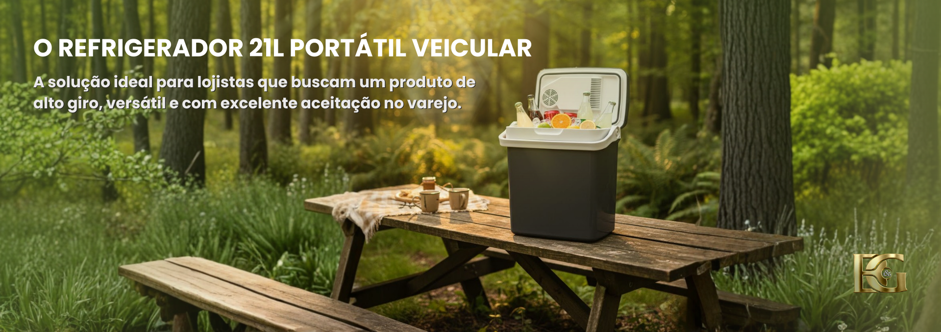 O Refrigerador 21L Portátil Veicular