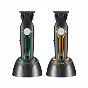 Máquina de Acabamento Profissional VGR Voyager com Base de Carregamento e Visor Digital