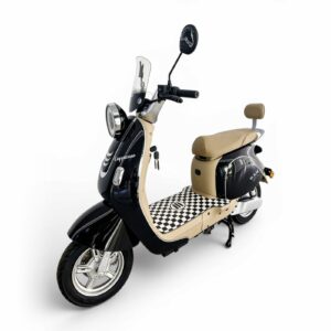 Scooter Elétrica Retrô "Cappuccino" – Design Clássico, Estilo e Mobilidade Urbana