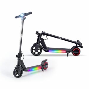 Patinete Elétrico Dobrável BAK com Iluminação LED RGB – Estilo e Performance Urbana